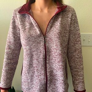 Maroon and White Jacket